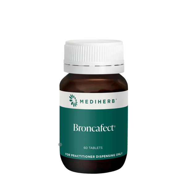 Mediherb Broncafect supplement bottle on a white background