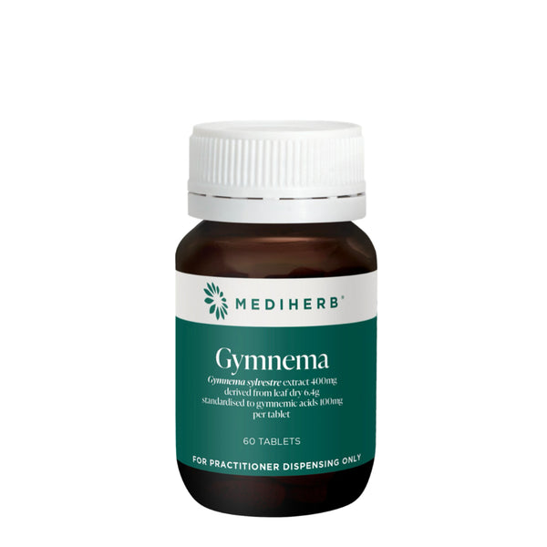 MediHerb Gymnema supplement bottle on a white background