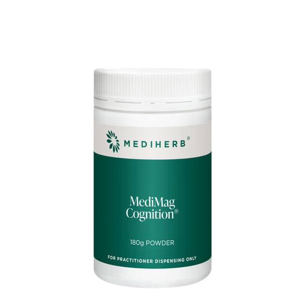 Mediherb MediMag Cognition powder container on a white background