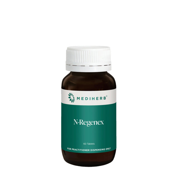 Mediherb N-Regenex supplement bottle on a white background