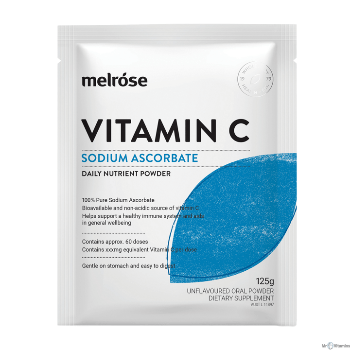 Melrose Vitamin C Powder - Sodium Ascorbate 125g