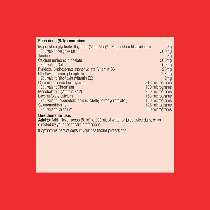 Metagenics CardioX Tropical Information