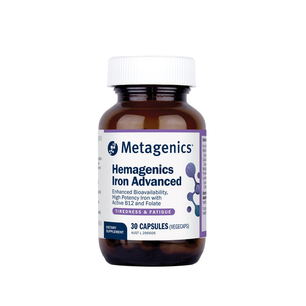 Metagenics Hemagenics Advanced Iron 30 Capsules