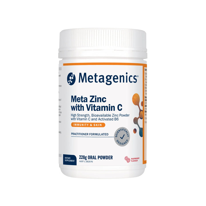 Metagenics Meta Zinc with Vitamin C 228g Raspberry