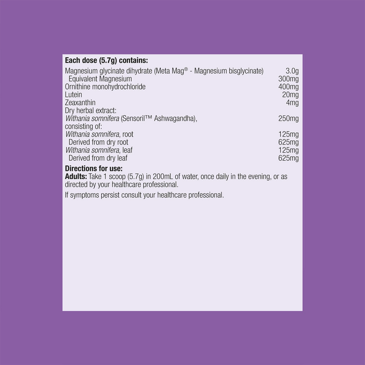 Metagenics SleepX Powder 114g Tropical Information