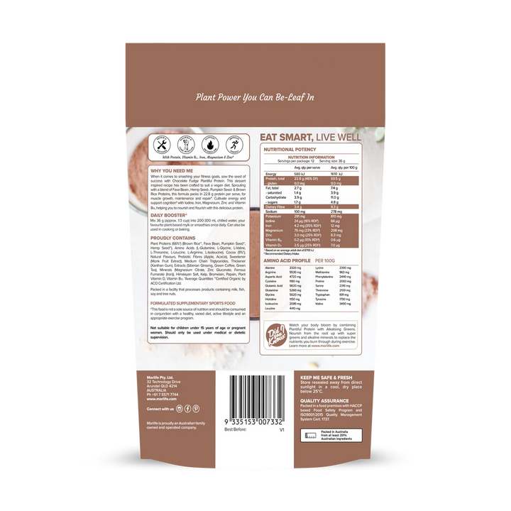 Morlife Plantiful Protein Chocolate 440
