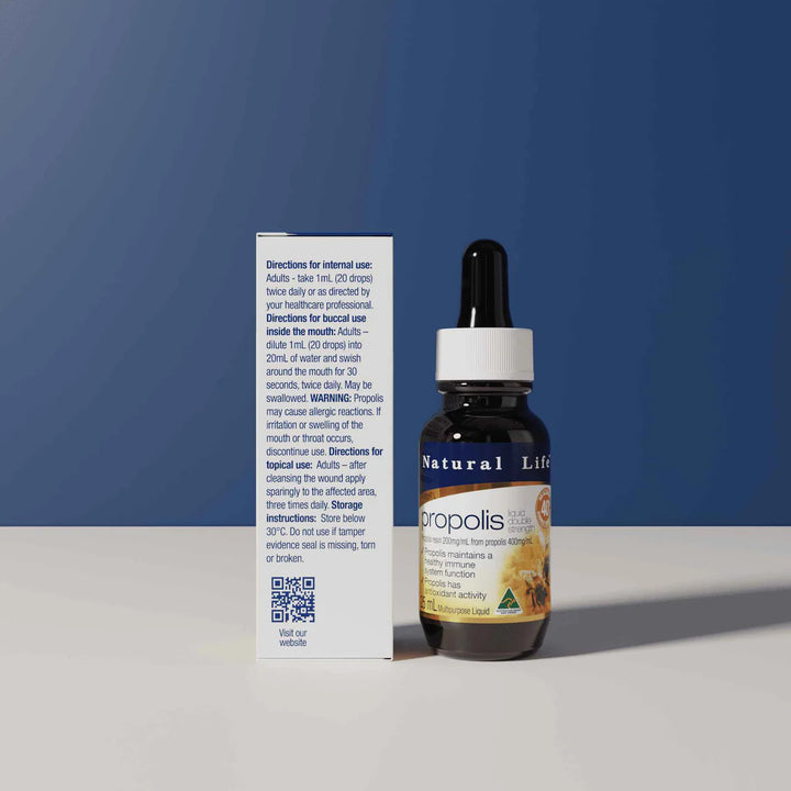 Natural Life Propolis Liquid No Alcohol (40%) Double Strength 25ml