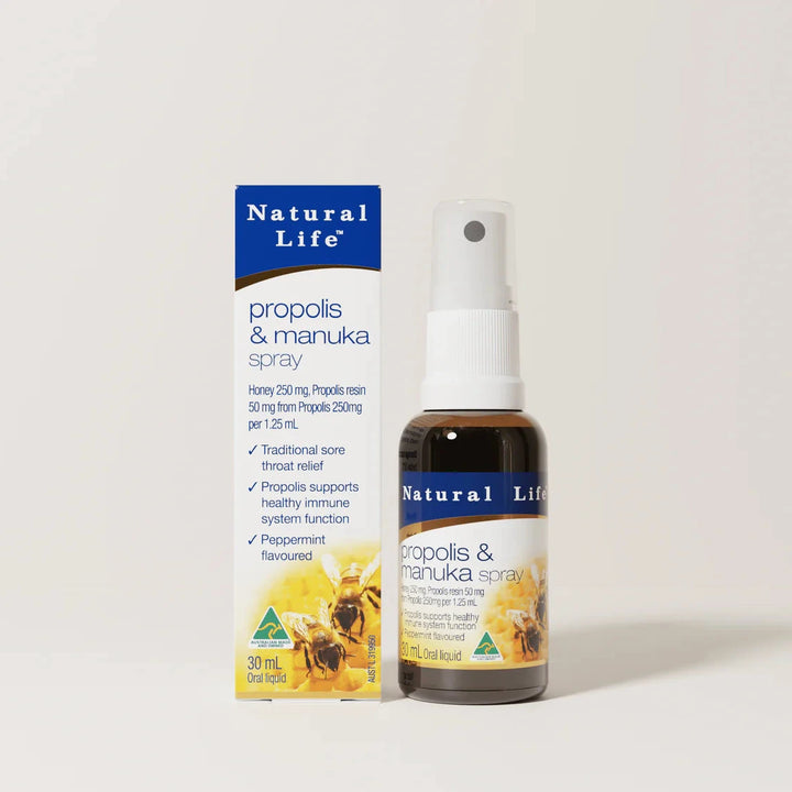 Natural Life Propolis & Manuka Honey Oral Liquid Spray 30ml