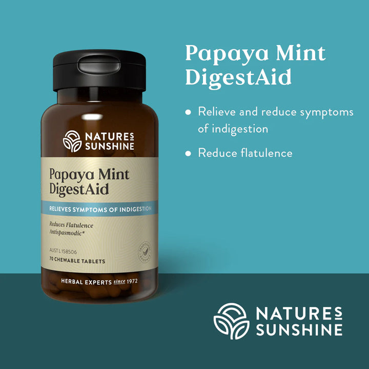 Nature's Sunshine Papaya Mint Digestaid Benefits