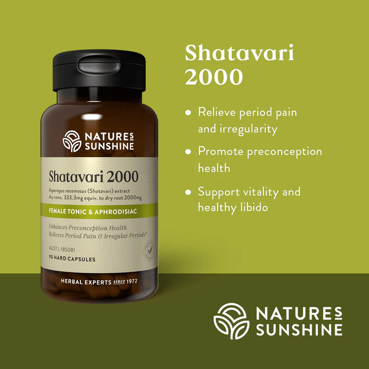 Nature's Sunshine Shatavari 2000 Benefits