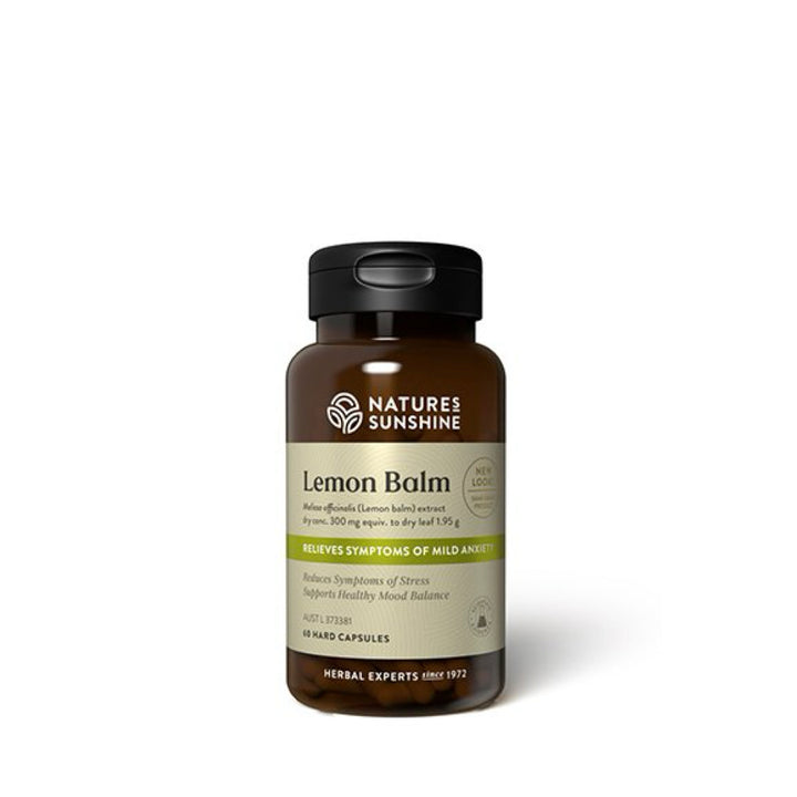 Natures Sunshine Lemon Balm 60 Hard Veggie Capsules