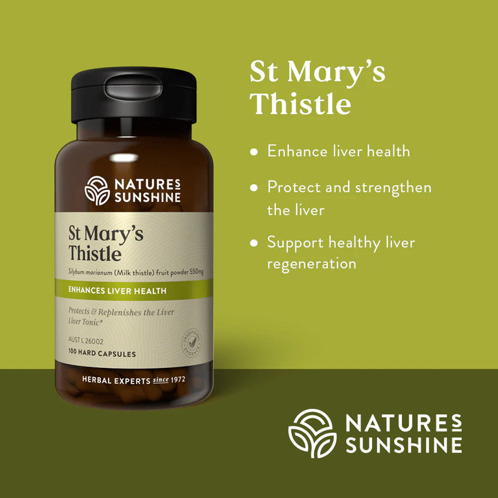 Natures Sunshine St Mary Thistle Benefits