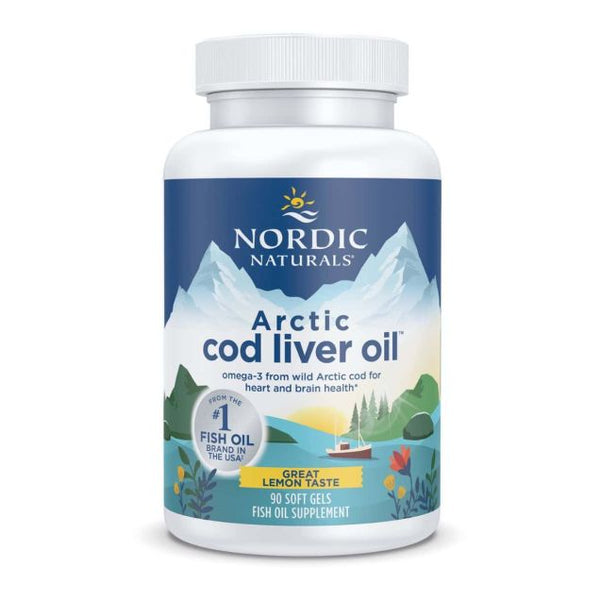 Nordic Naturals Lemon Arctic Cod Liver Oil 90 Capsules