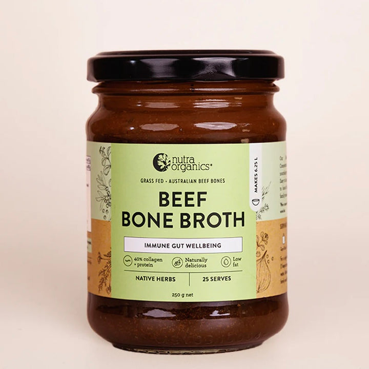 Nutra Organics Beef Bone Broth Concentrate Native Herbs