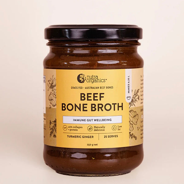 Nutra Organics Beef Bone Broth Concentrate Turmeric Ginger