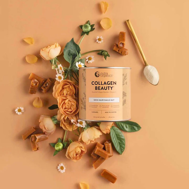 Nutra Organics Collagen Beauty Caramel with rose and caramel