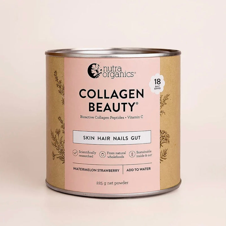 Nutra Organics Collagen Beauty with Verisol And Vitamin C Watermelon Strawberry