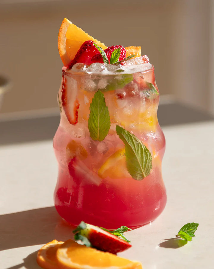 Nutra Organics Protein Water Berry Bliss made into a drink