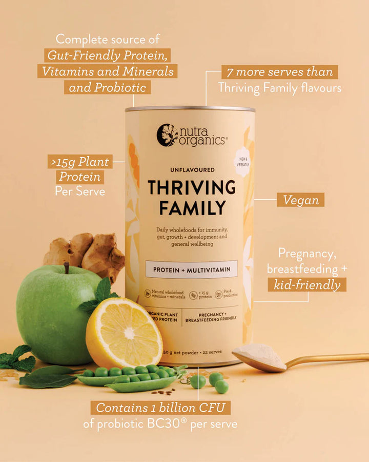 Nutra Organics Thriving Protein Unflavoured Ingredients