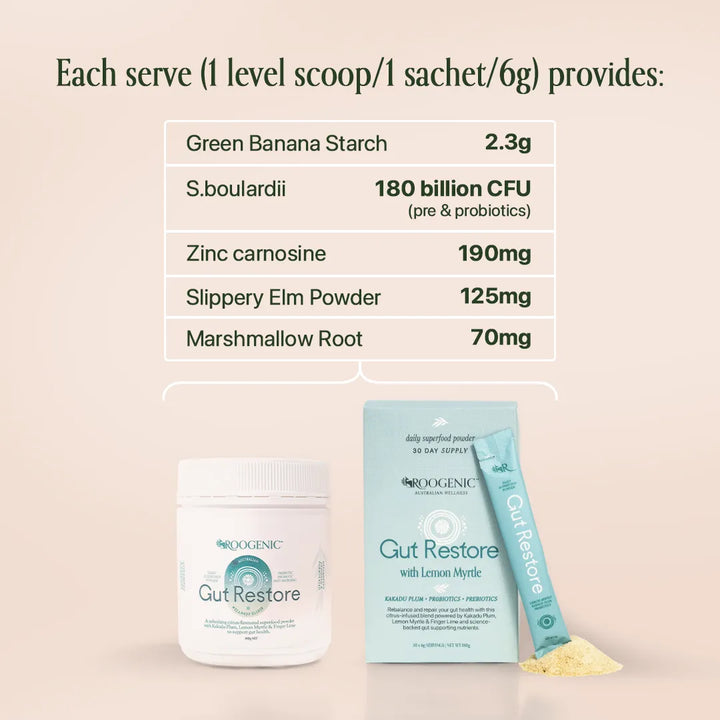 Gut Restore Powder | Roogenic | The Vitamin Outlet