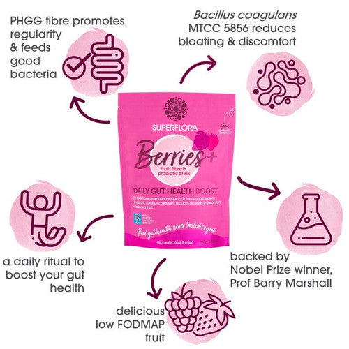 Superflora Daily Gut Health Boost Berries