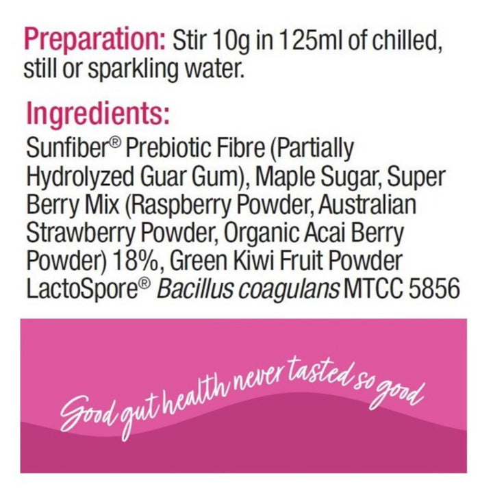 Superflora Daily Gut Health Boost Berries Ingredients