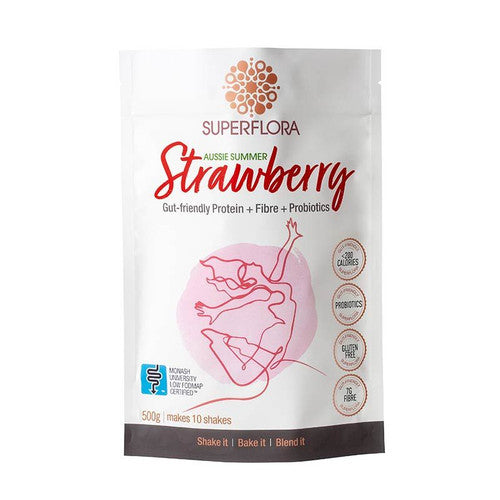 Superflora Protein Strawberry 500g