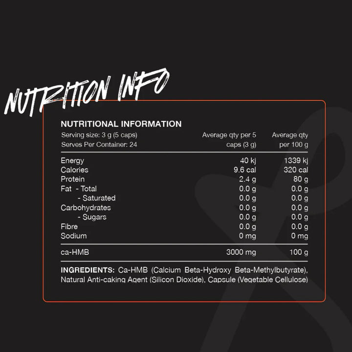 Switch Nutrition HMB 750mg Information